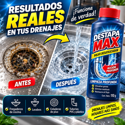 DESTAPA MAX– Limpia y Libera tus Tuberías y Drenajes